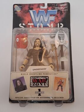 1997 Jakks Pacific WWF S.T.O.M.P. Series 1 War Zone UNDERTAKER Wrestling Figure